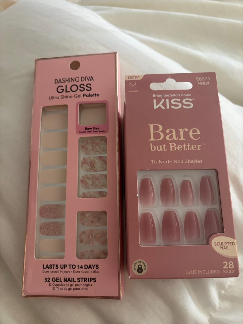 KISS Bare but Better & Dashing Diva Pink Nude Nail Duo